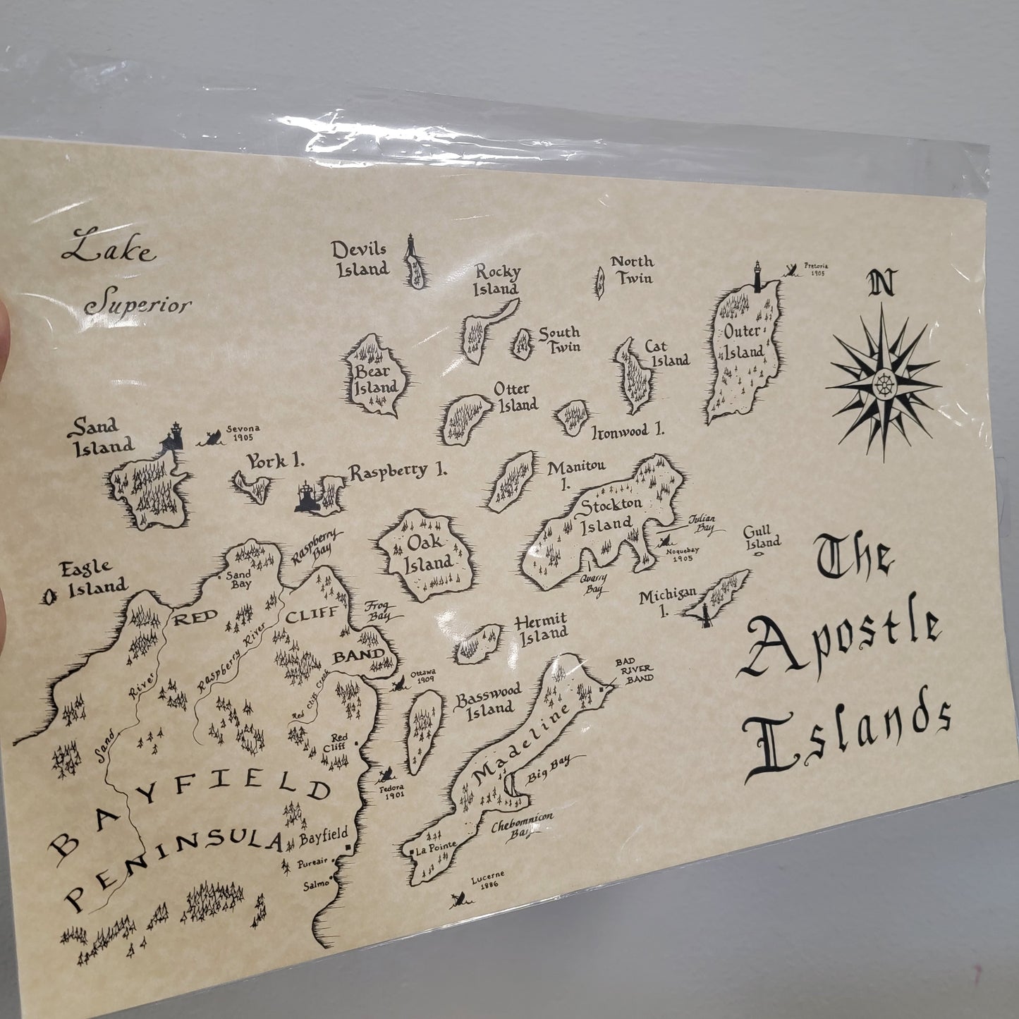 The Apostle Island Map