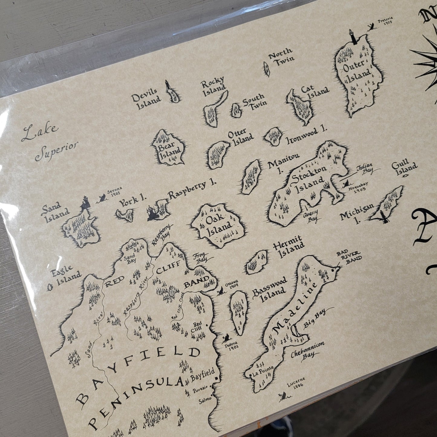 The Apostle Island Map