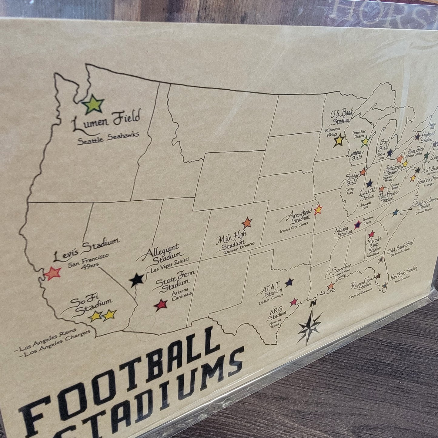 US Football Stadiums Map