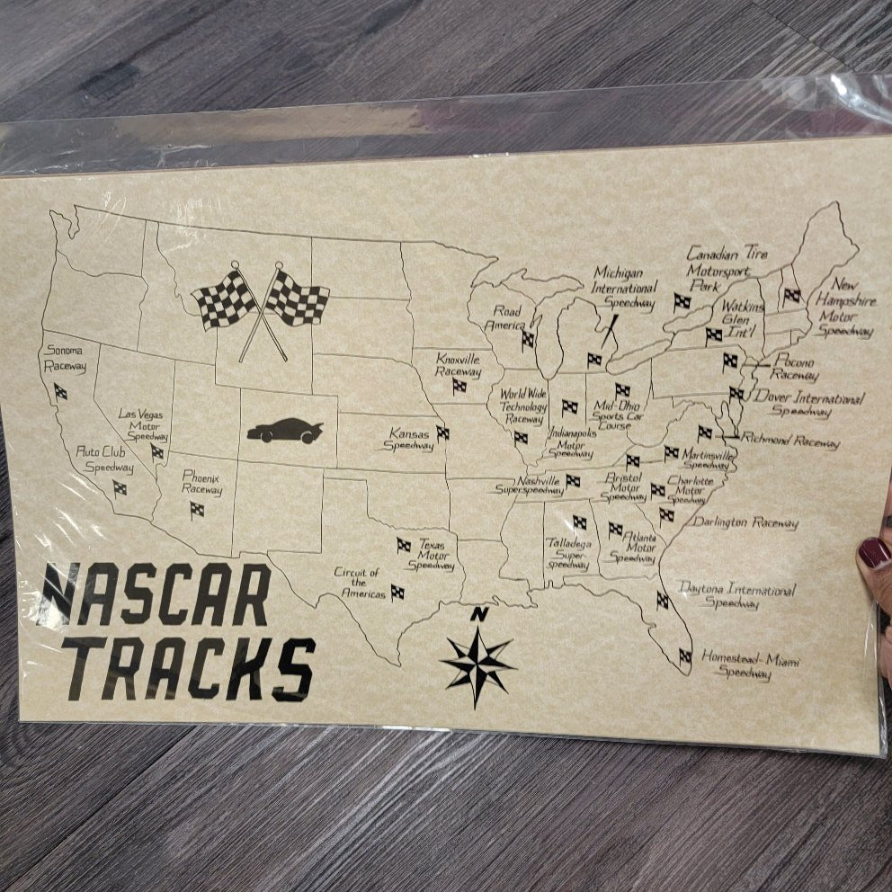 Nascar tracks map, NASCAR Cup Series tracks
