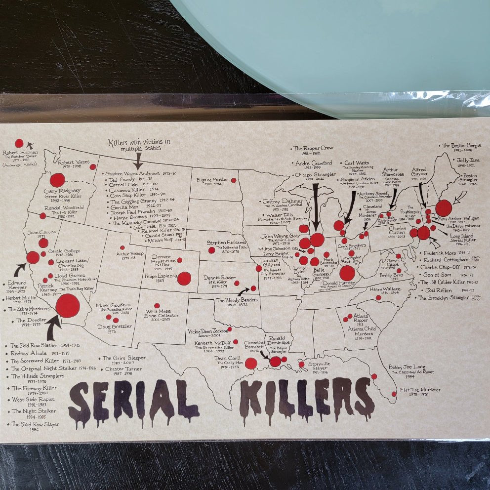 American Serial Killers Map