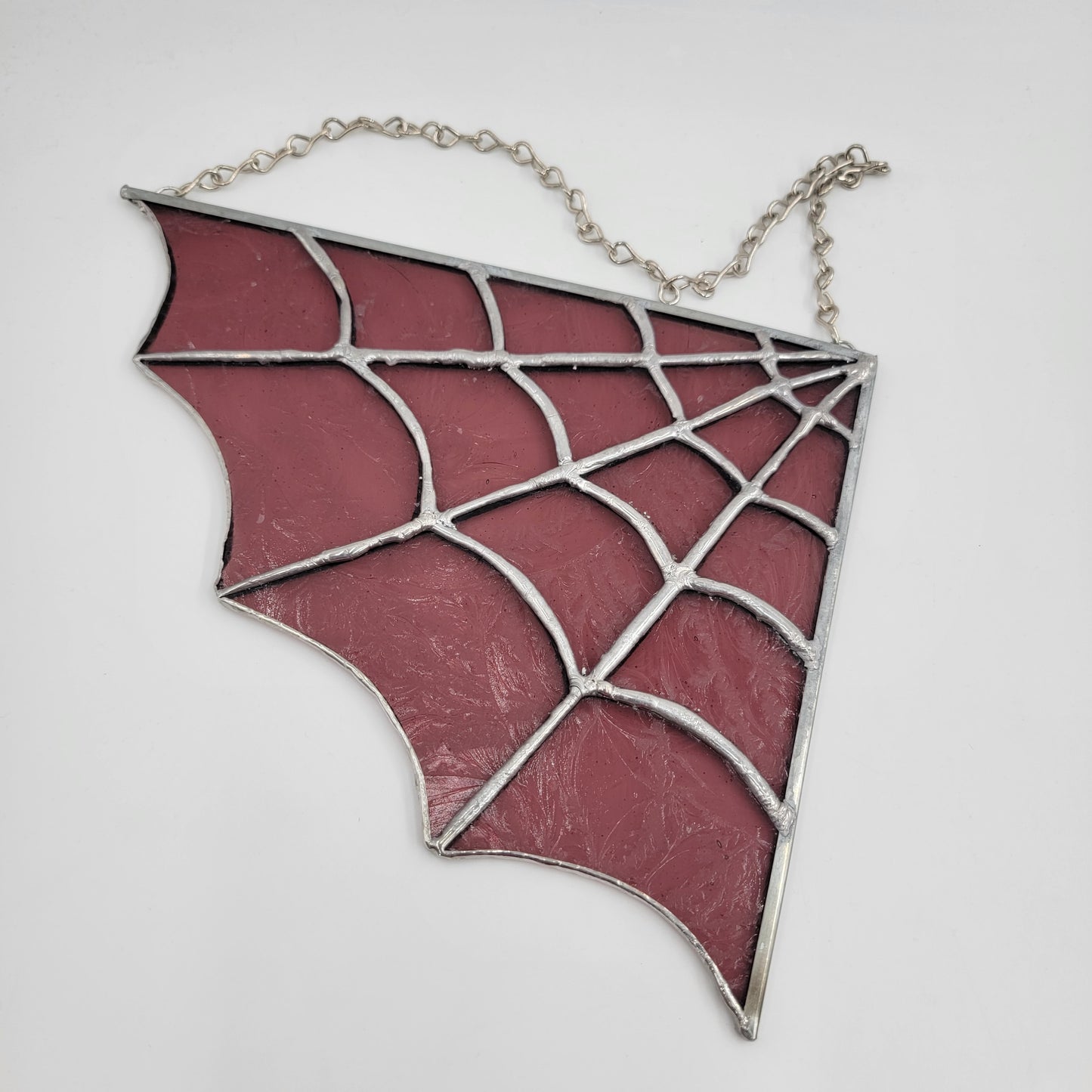 Spider Web Stained Glass Art - Halloween Decorations