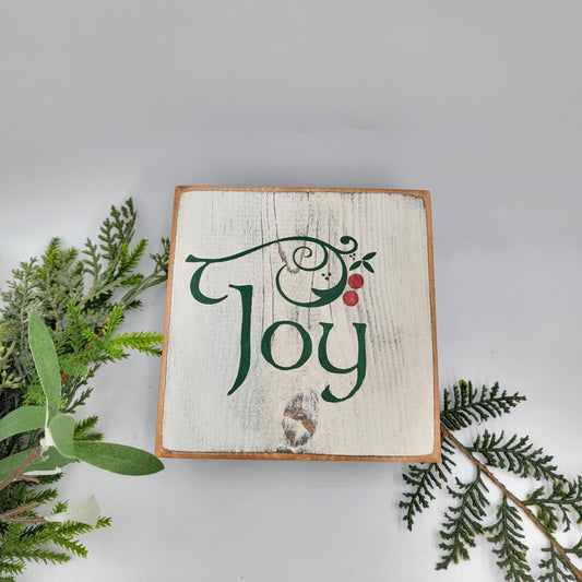 Joy Wooden Mini Sign