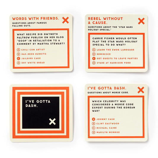 trivia game card set