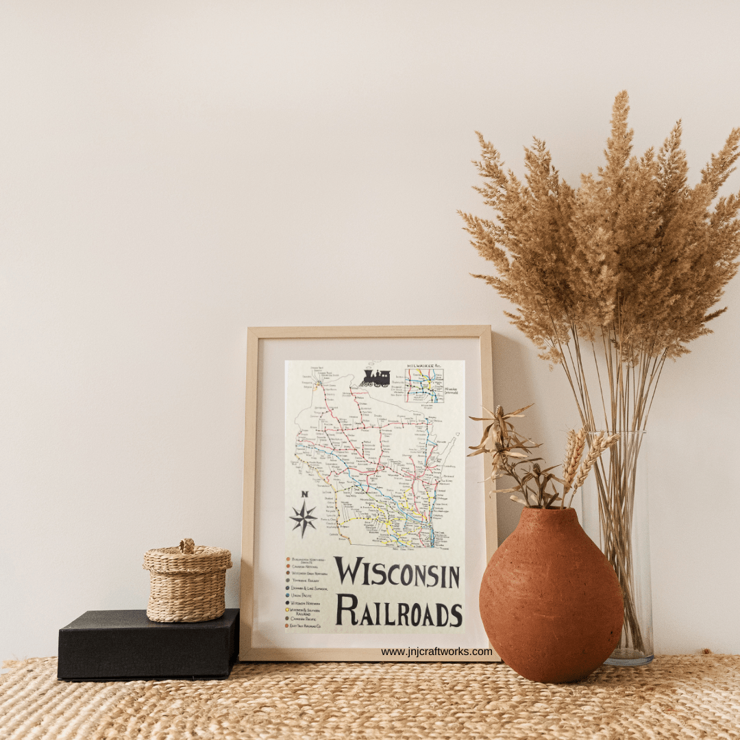 Wisconsin railroads map
