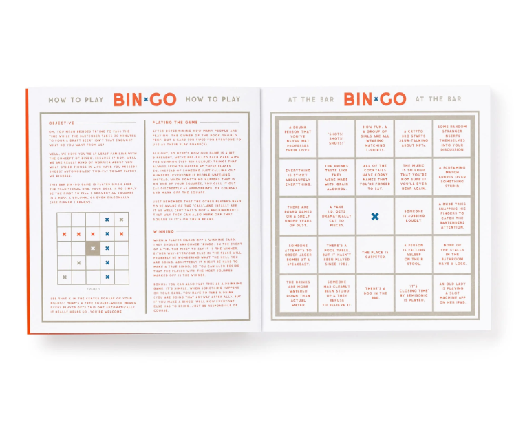 Bin-Go Get Some Drinks Bingo Book