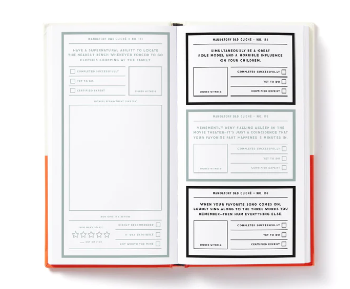 A Trillion Cliches Every Dad Will Do Prompted Journal
