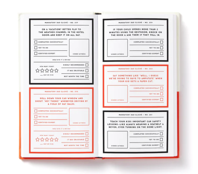 A Trillion Cliches Every Dad Will Do Prompted Journal