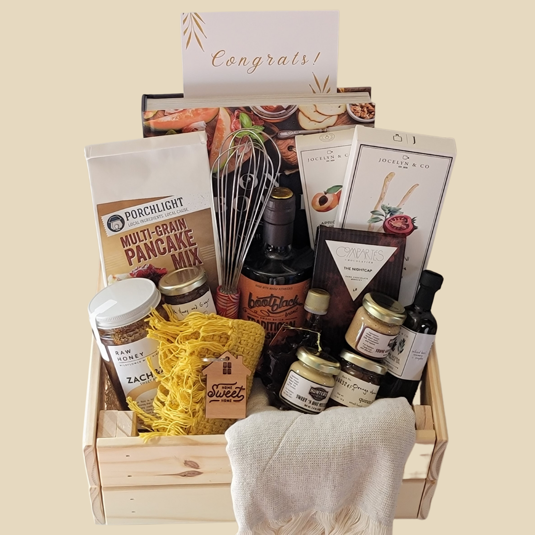 Home sweet home wooden crate gift