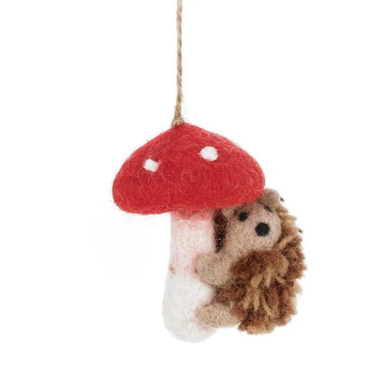 Felted Woodland Animal Ornaments - Wool