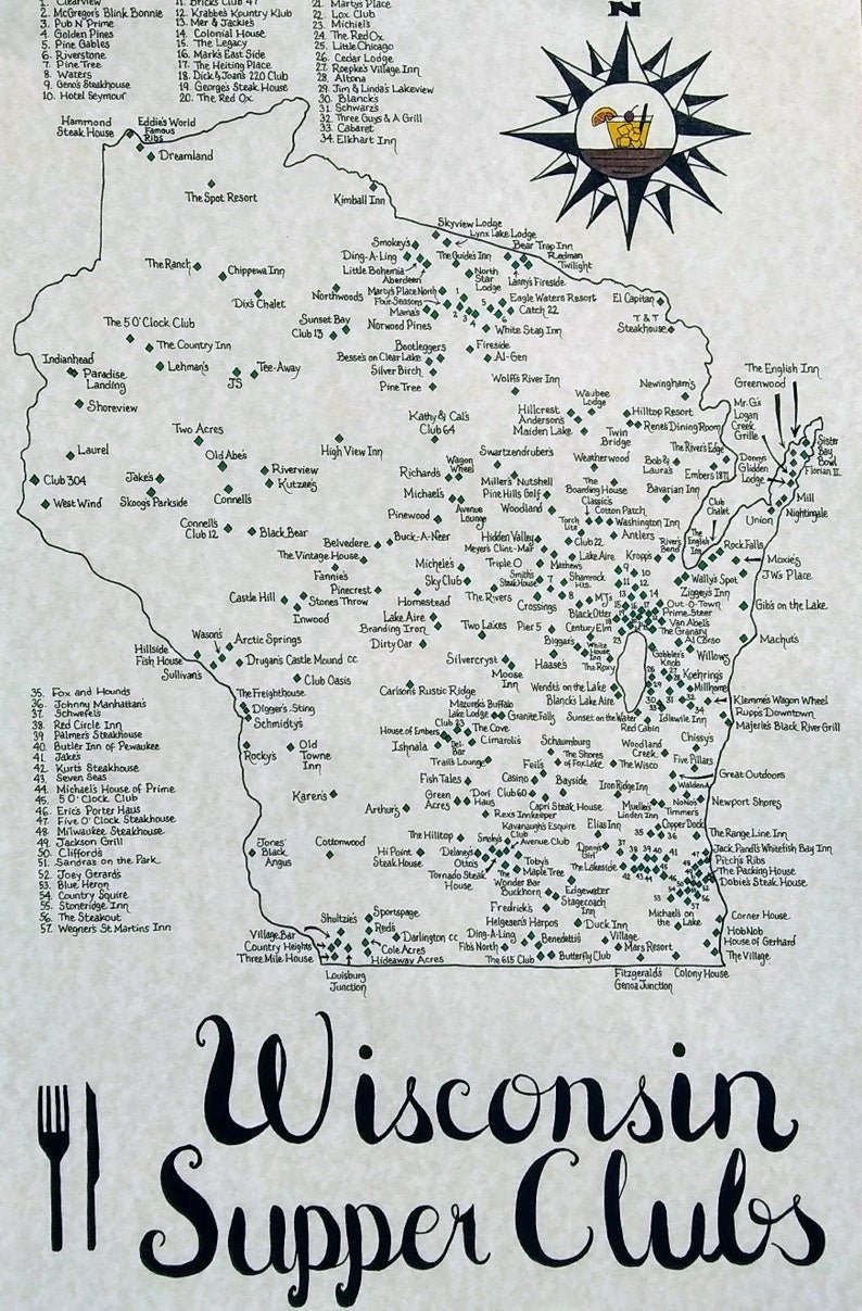 Authentic Wisconsin dining culture, supper clubs
