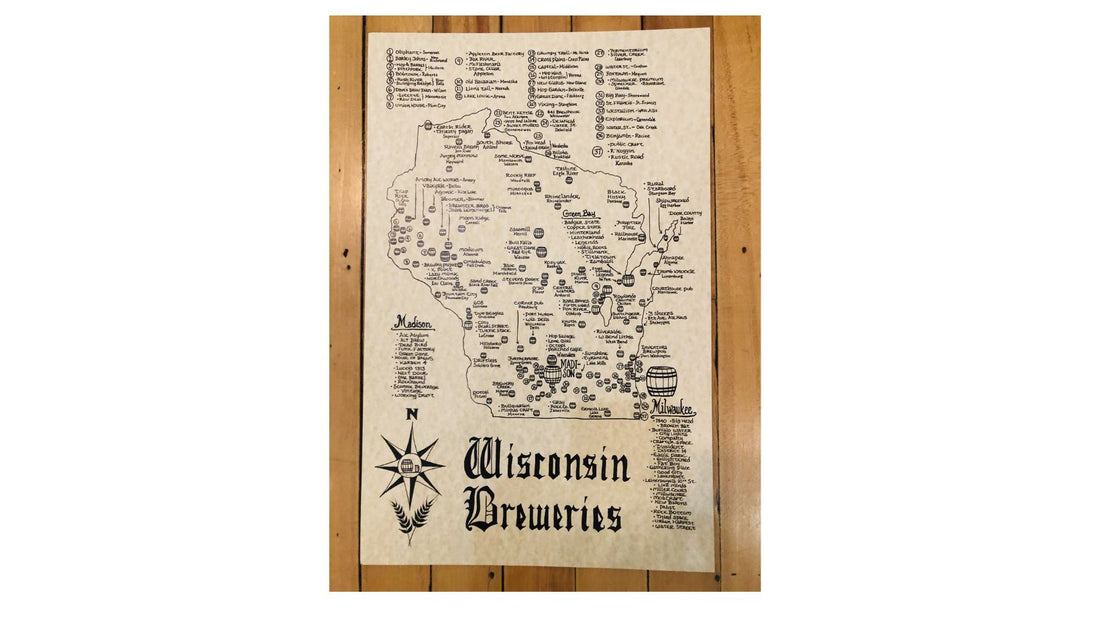 Wisconsin breweries map