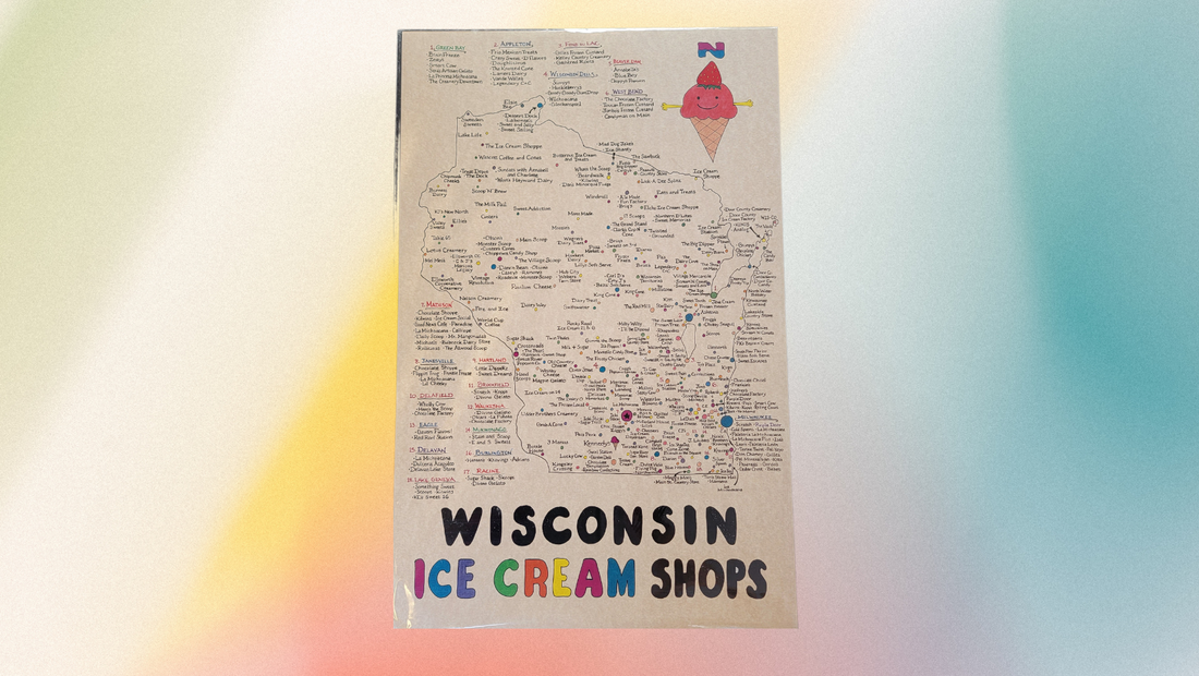 Wisconsin Ice cream shops map