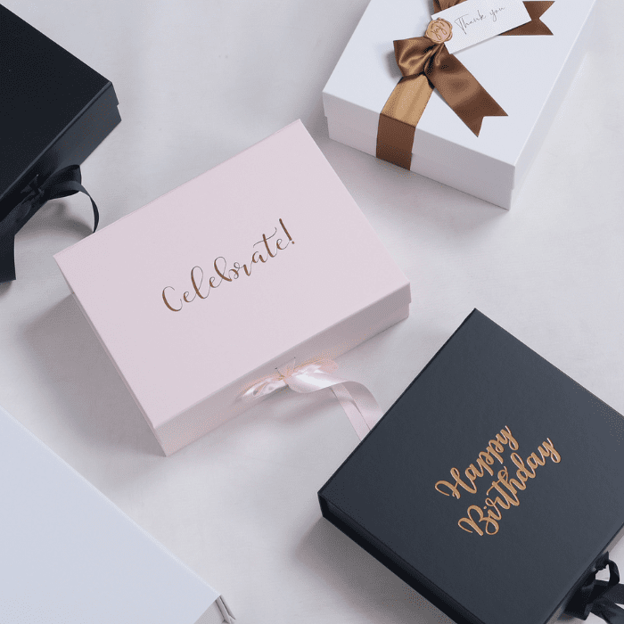 Birthday and celebration gift box