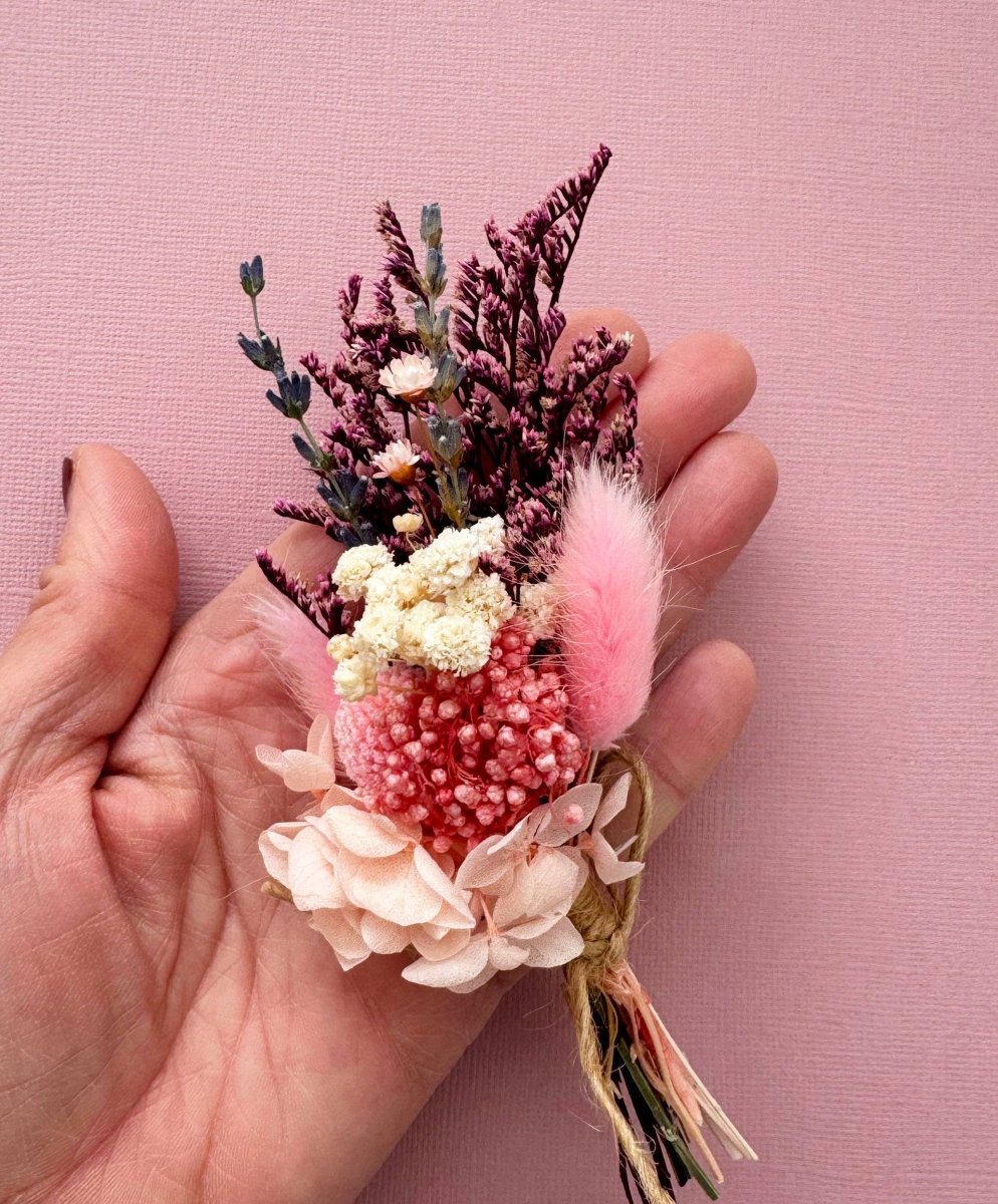 Mini Dried Flower Bouquet for birthday gifts