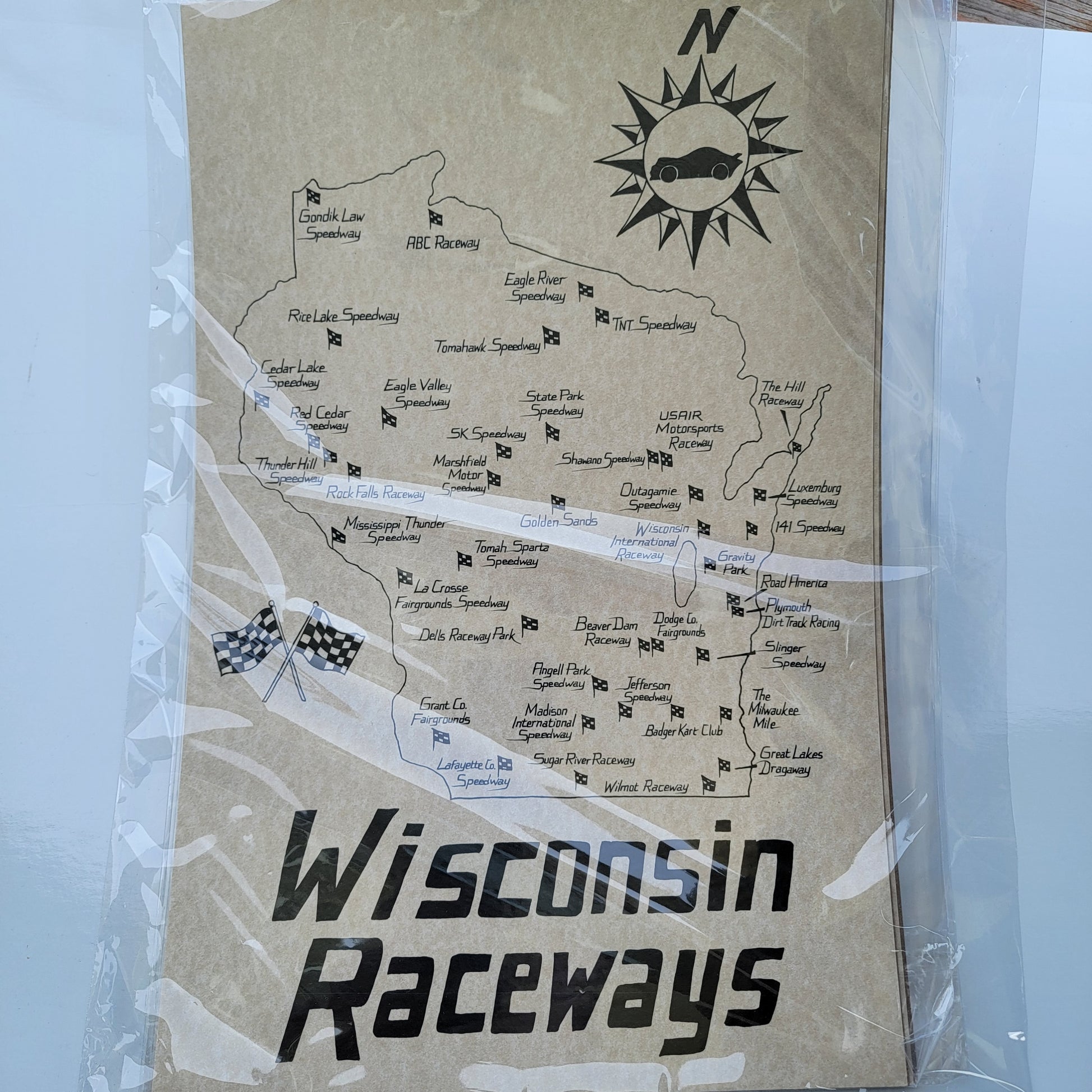 Wisconsin raceways map
