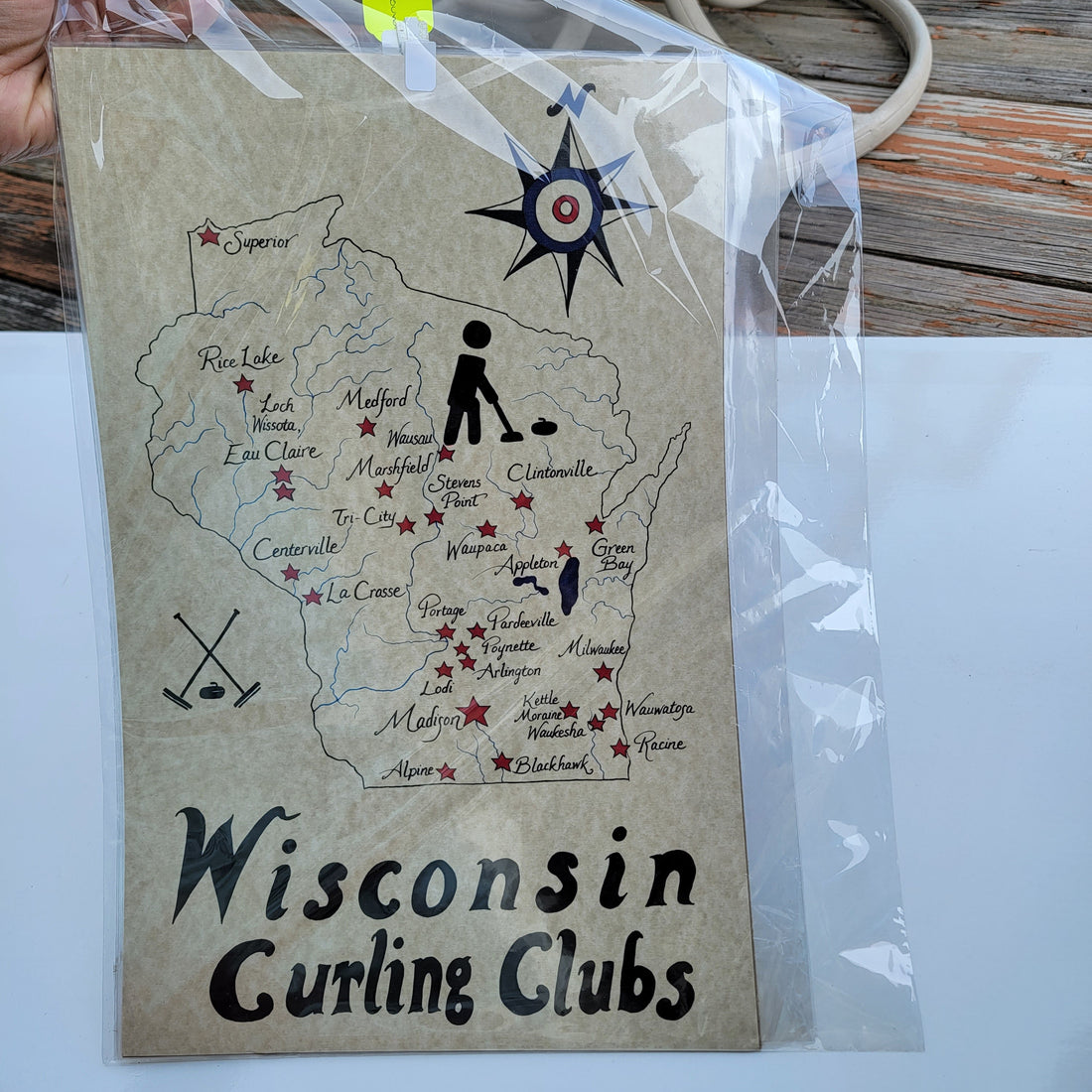 Wisconsin Curling Clubs -Map
