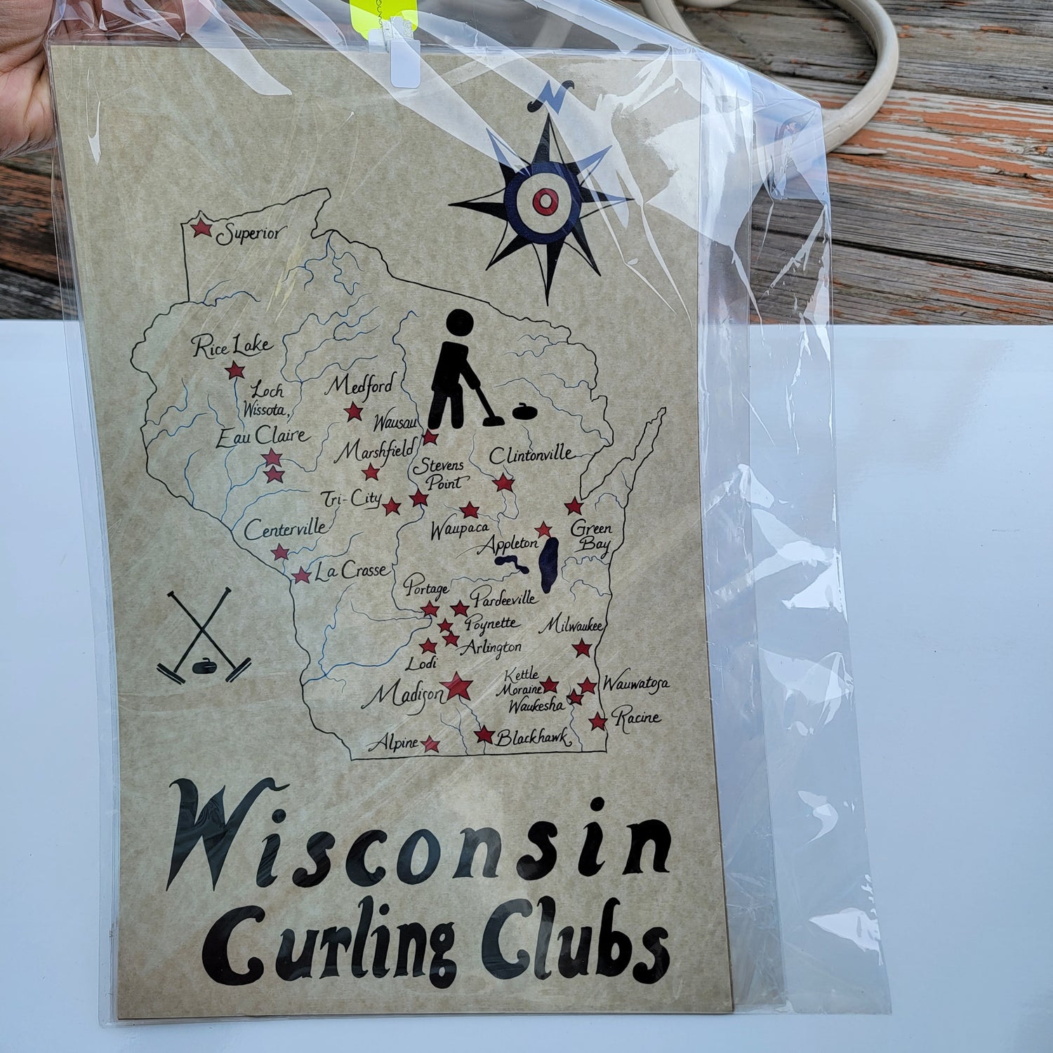 Wisconsin Curling Clubs -Map
