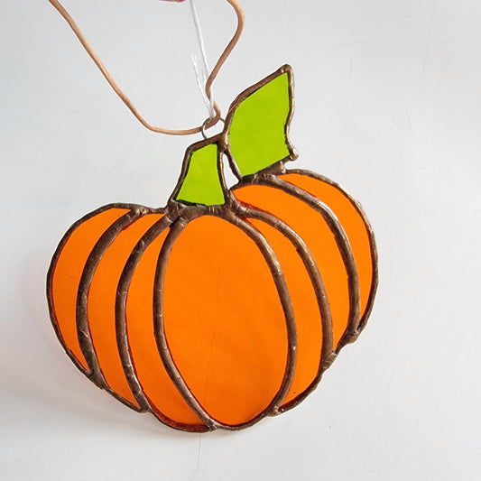Pumpkin stained glass