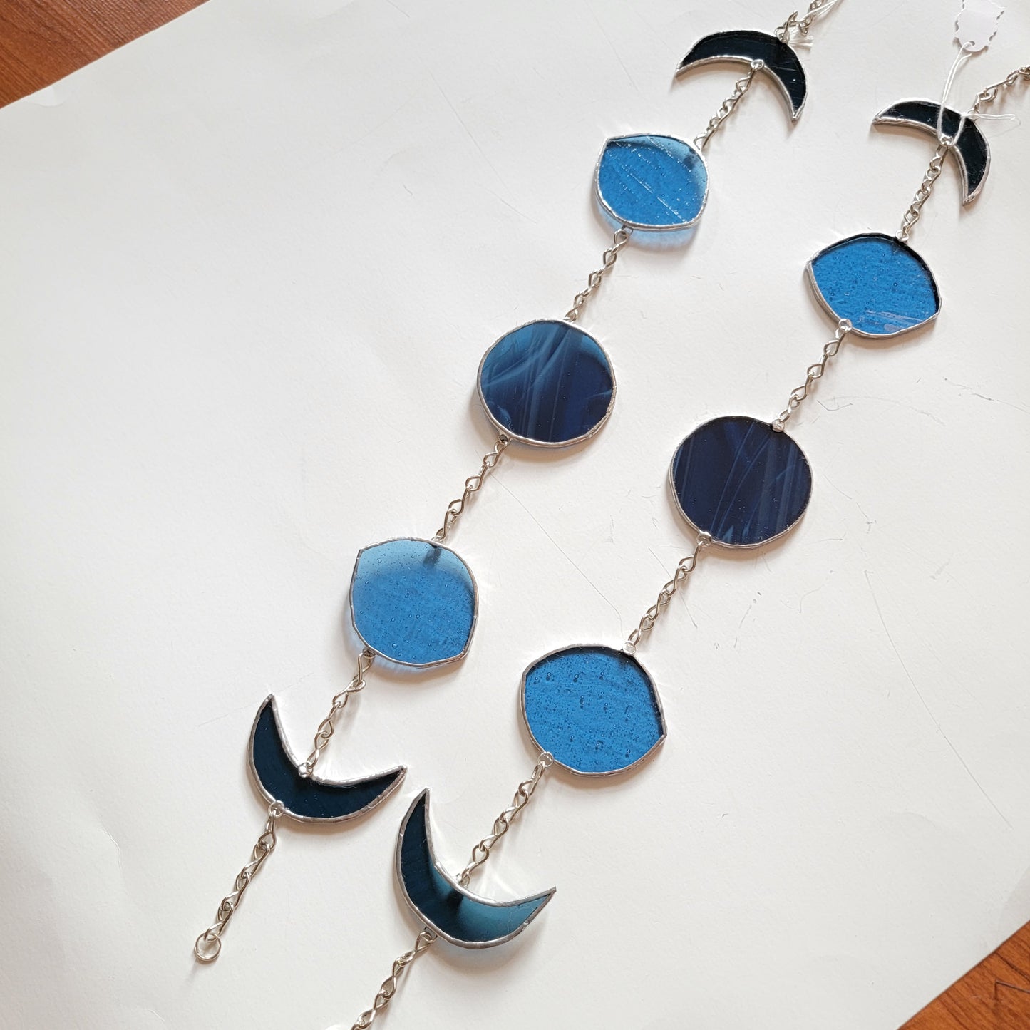 Moon Phase Stained Glass Window Suncatcher