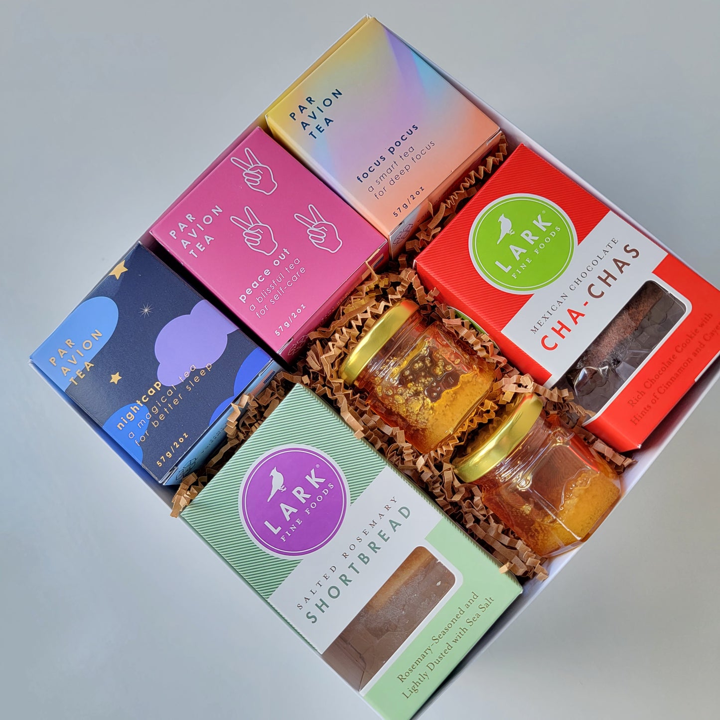 Tea & Treats Gift Box with honey