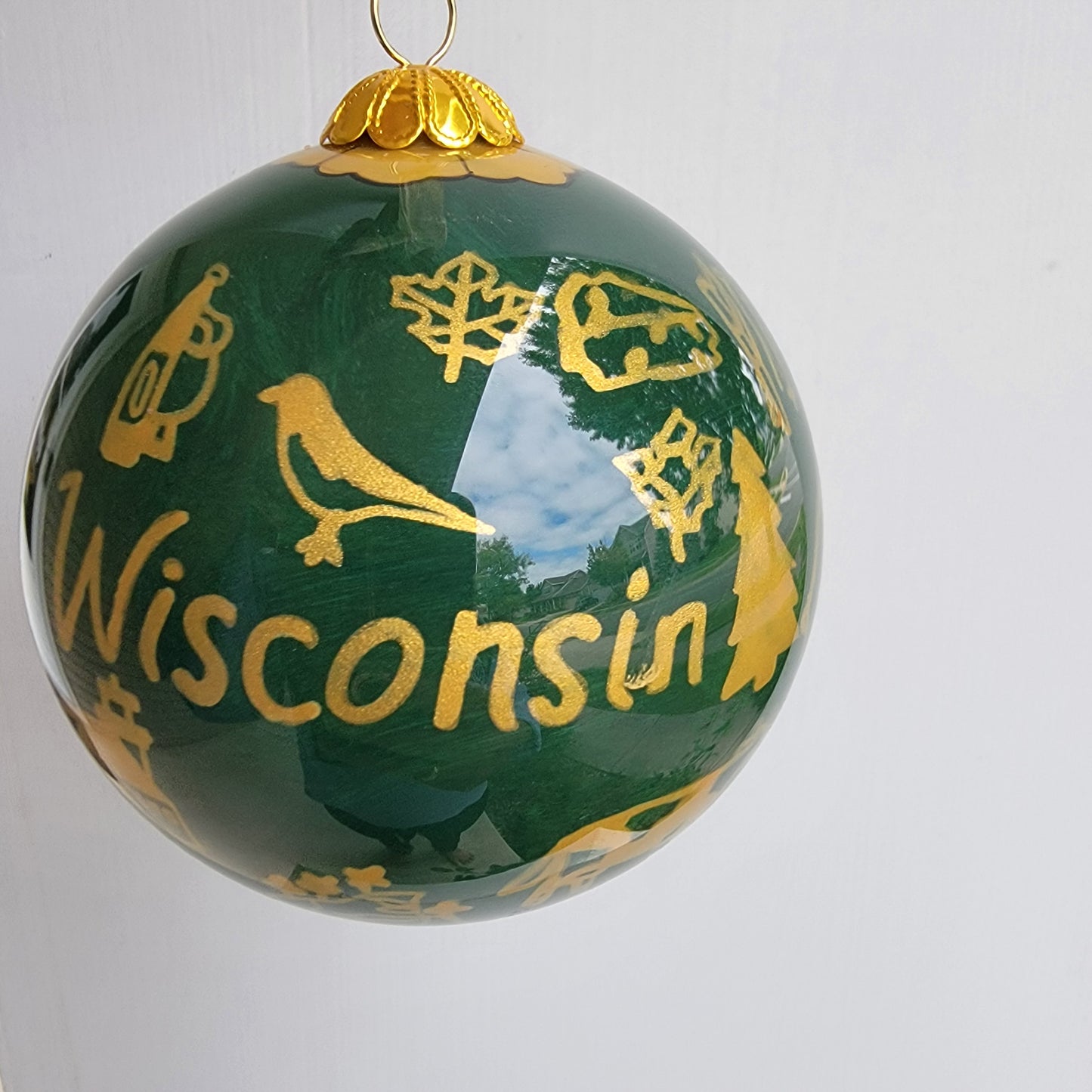 Kitty Keller Wisconsin Glass Ornament