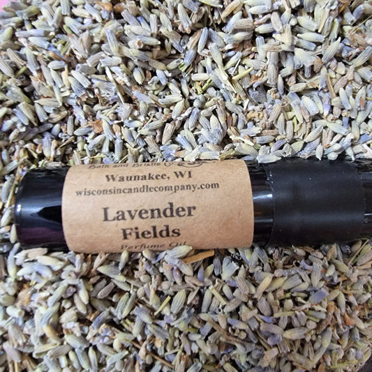 Lavender perfume oil made with essential oil. Made in Wisconsin. Roll on