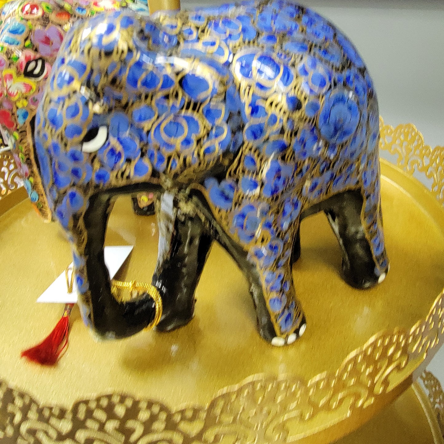 Indian Hanpainted Blue Elephant