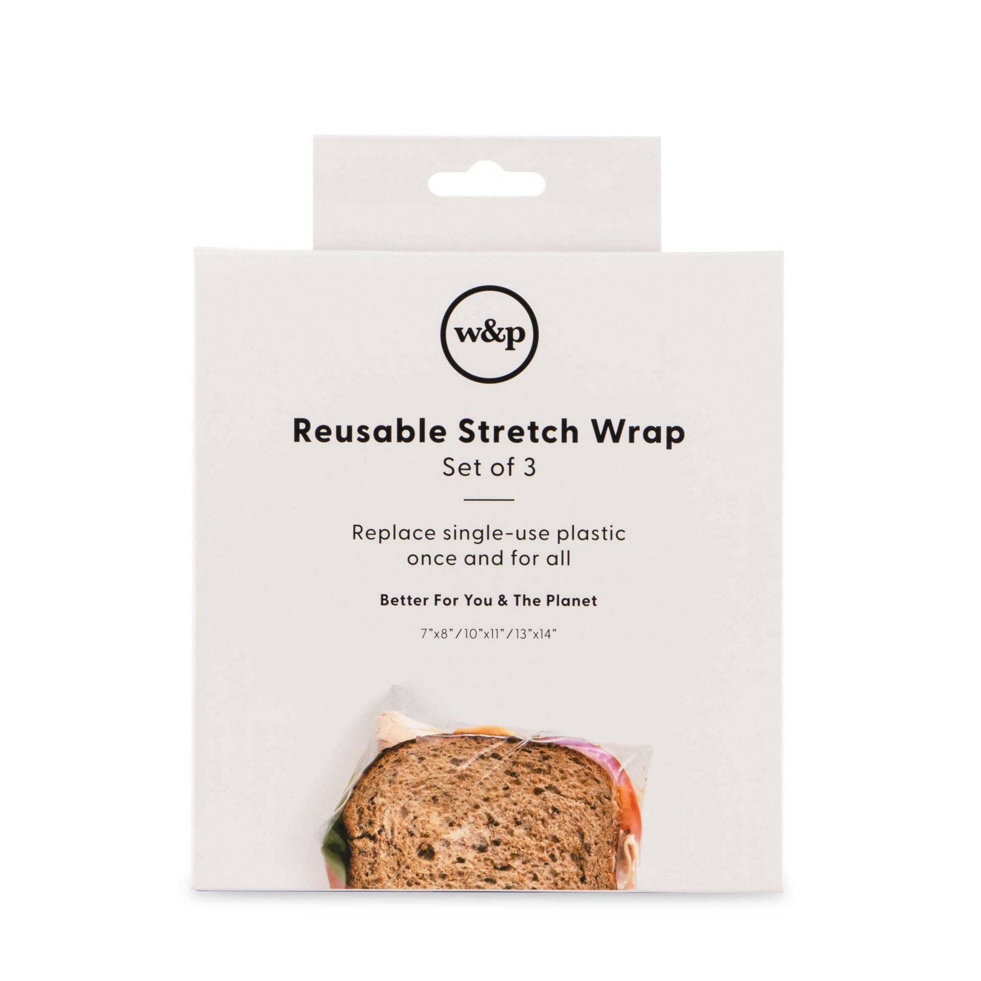 Reusable Silicone Stretch Wrap - Set of 3 w&p