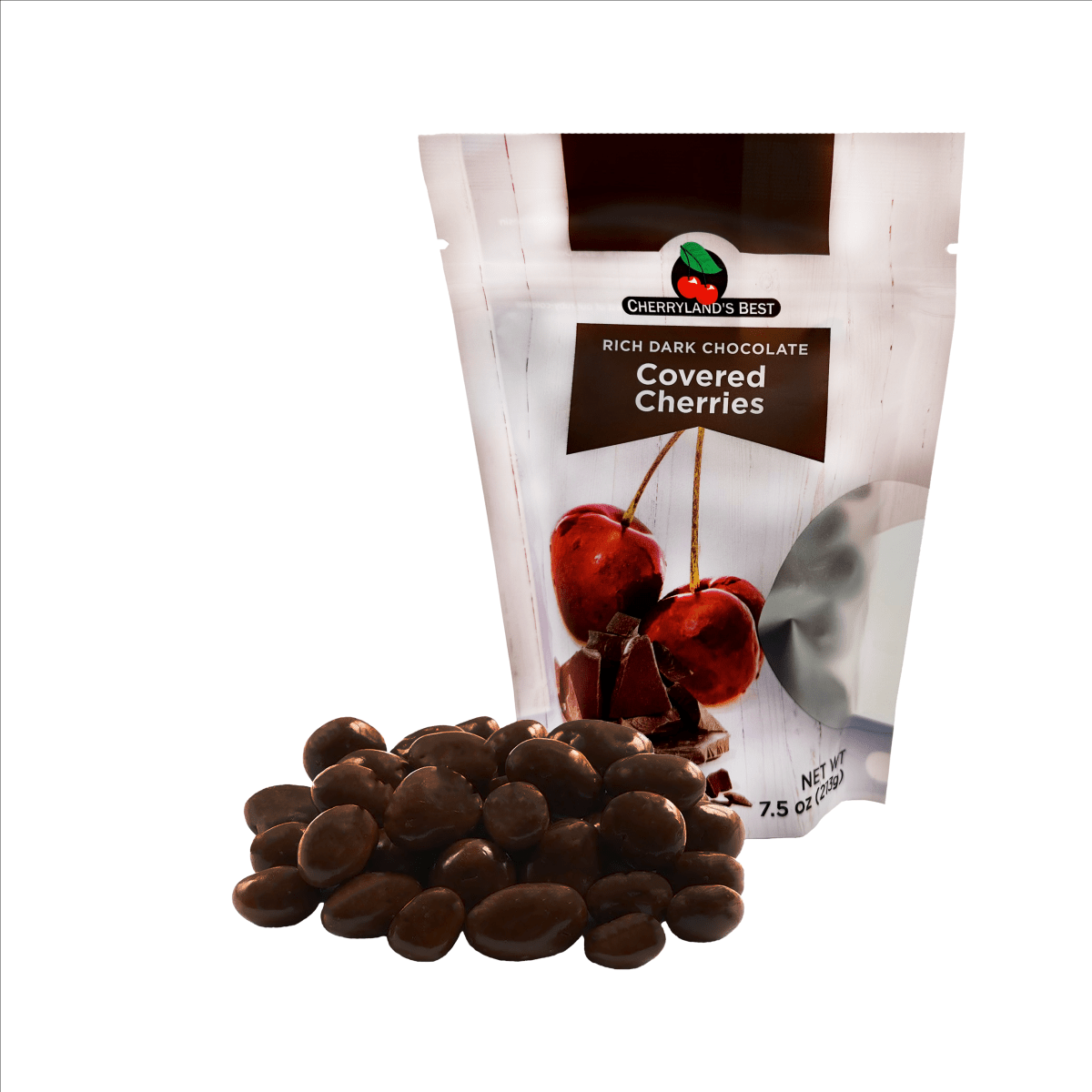 Door County Montmorency cherries dipped in creamy milk chocolate. A perfect balance of sweet and tart — handmade in Wisconsin.
