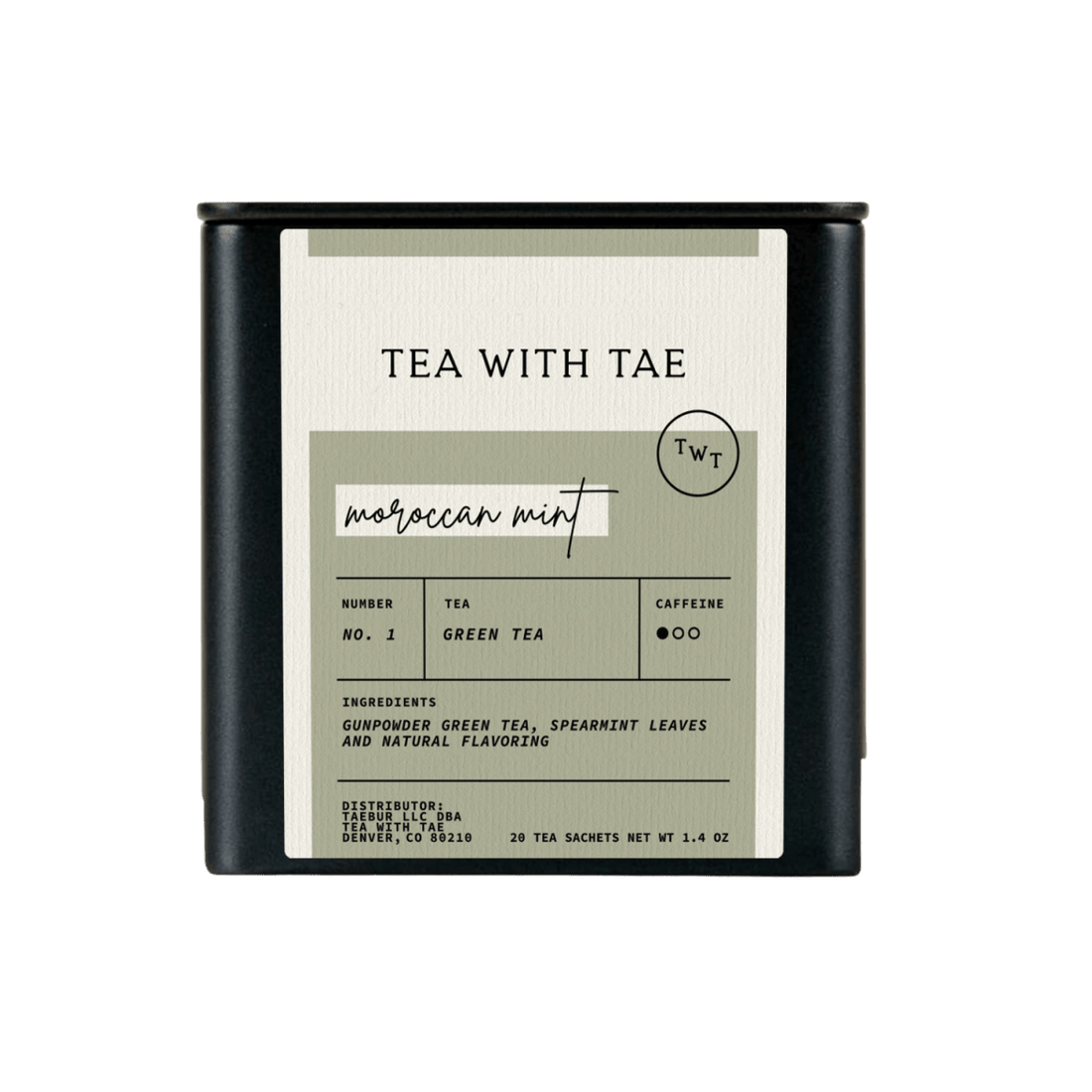 Moroccan Mint Green Tea — loose leaf gourmet tea, perfect for gourmet gift boxes and curated gift boxes