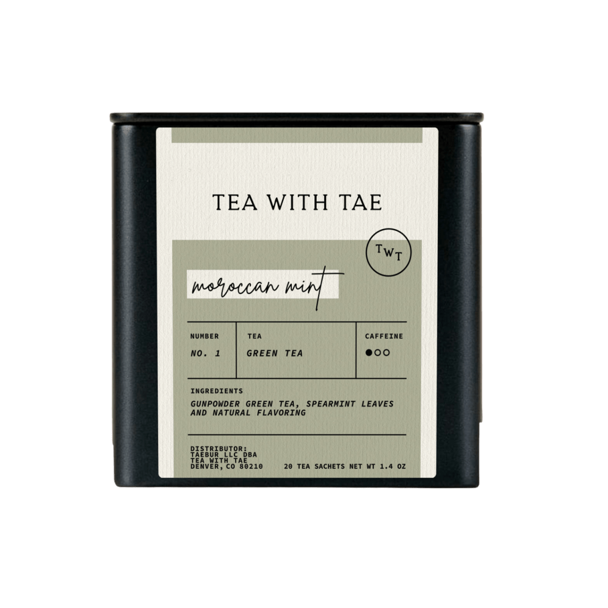 Moroccan Mint Green Tea — loose leaf gourmet tea, perfect for gourmet gift boxes and curated gift boxes