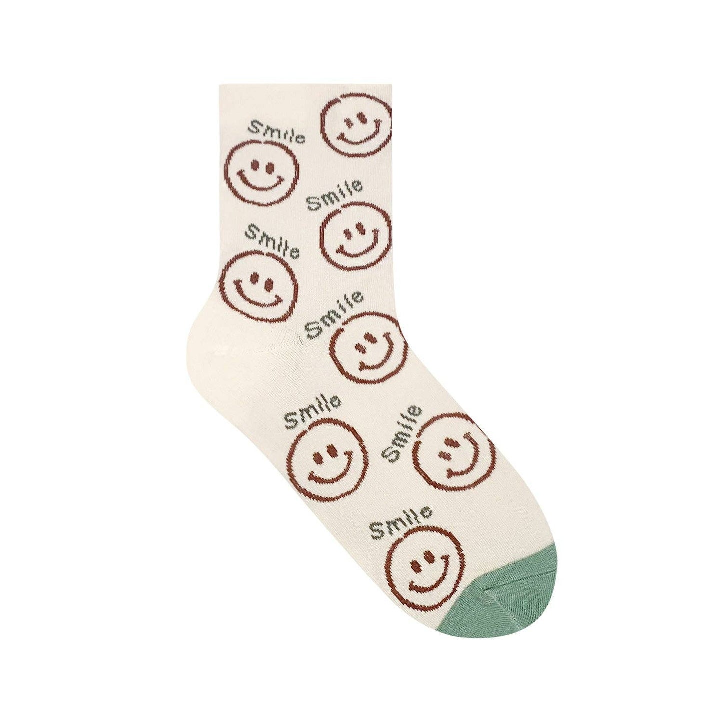 smile happy face socks