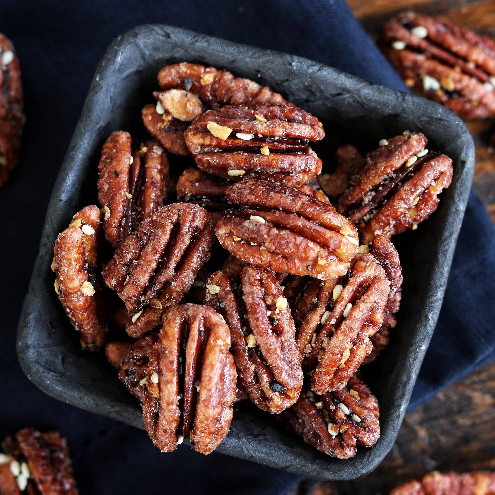 candied pecans fortune favors