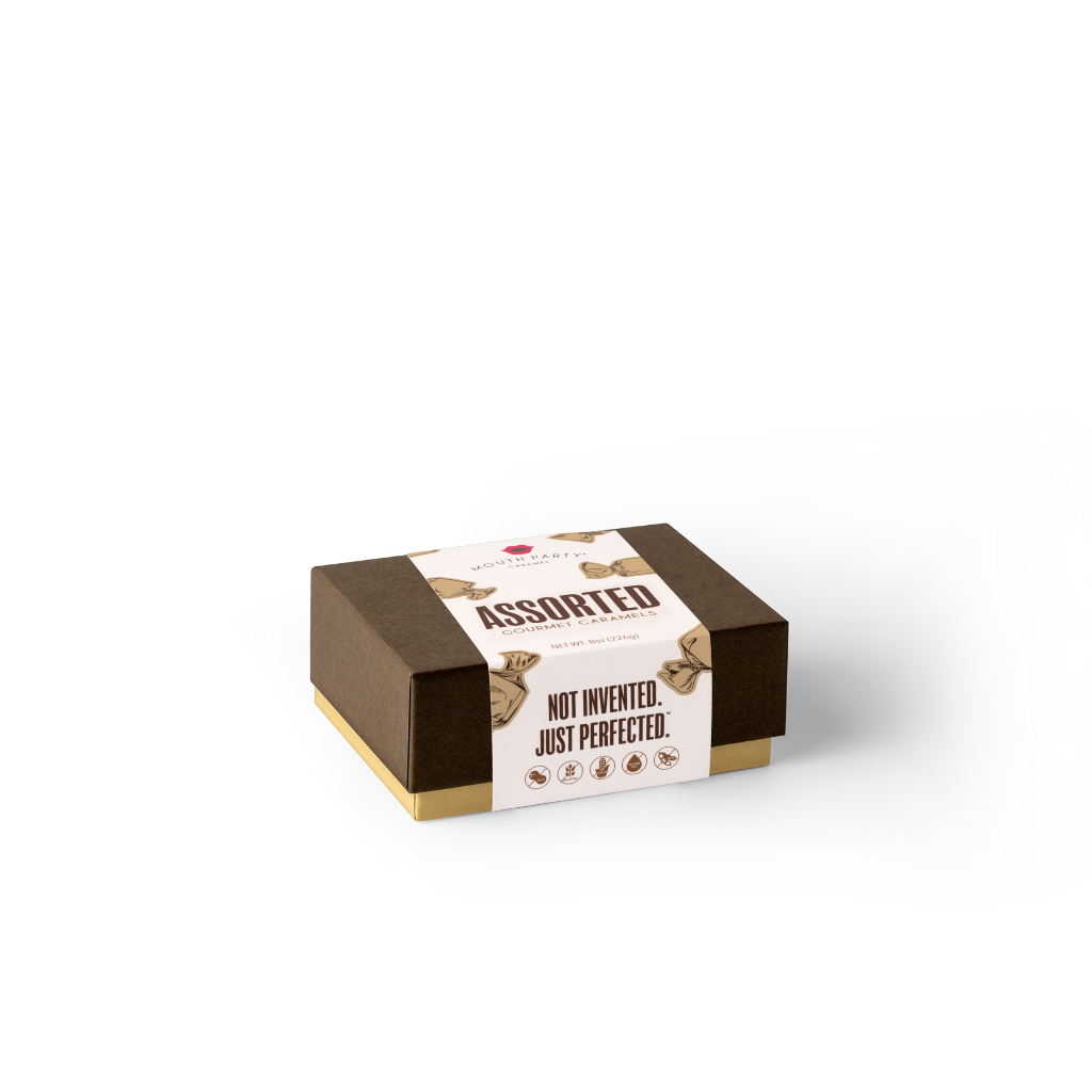 Assorted Caramel Gift Box, perfect for gourmet gift boxes and curated gift boxes