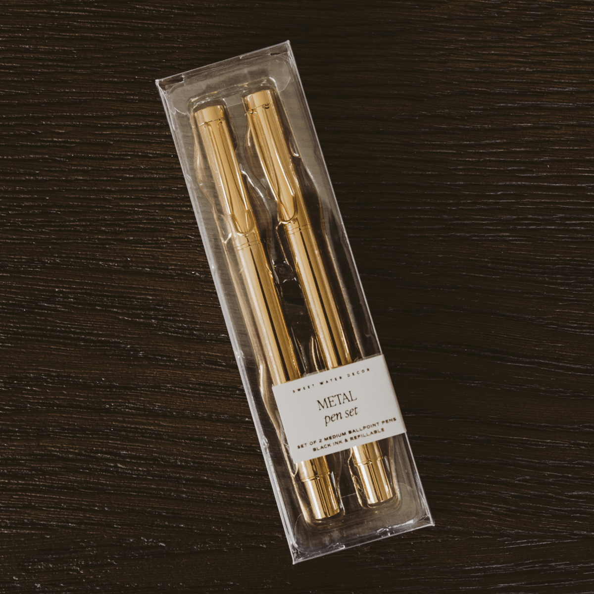 Gold Metal Pen Set, perfect for curated gift boxes and Build a Box gifting