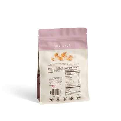 Sea salt caramel 6oz gift pouch, perfect for gourmet gift boxes and curated gift boxes (front view)