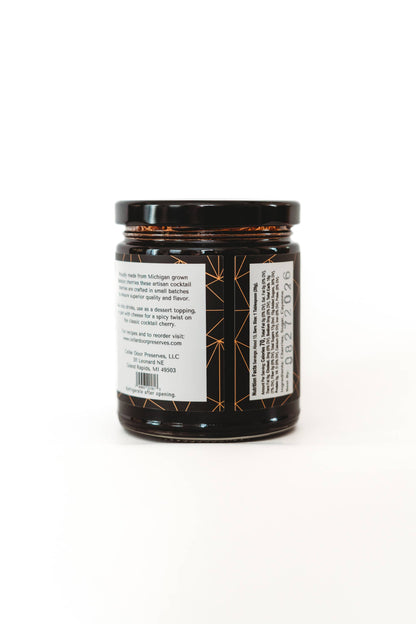 Cocktail Cherries with Spicy Pepper, perfect for gourmet gift boxes and curated gift boxes (front view)