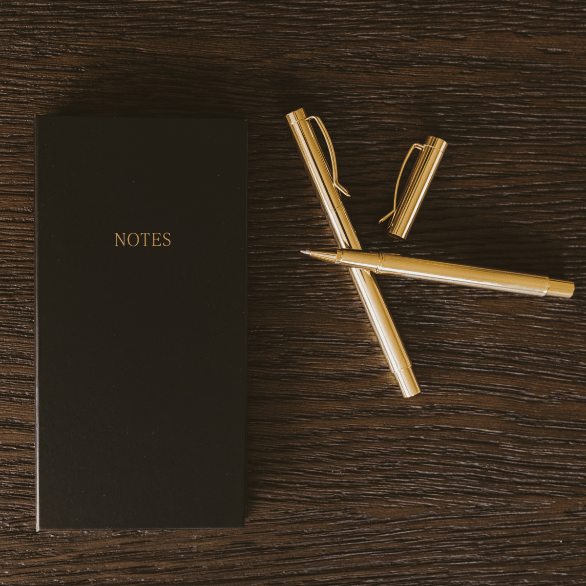 Gold Metal Pen Set - category:Home &amp; Decor - 