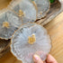 Set of 4 Round Geode Coasters, perfect for curated gift boxes and Build a Box gifting