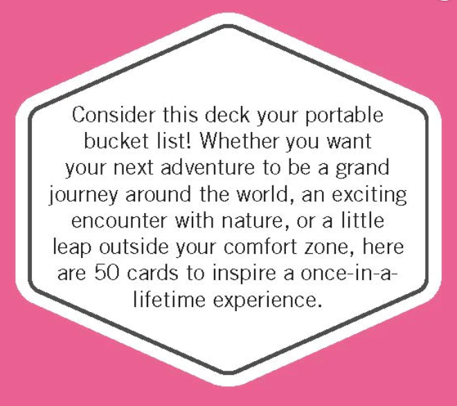 50 Bucket List Adventures Game Tin