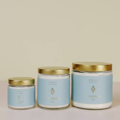 Crystal Candle - Amazonite - Hope - category:Home &amp; Decor - 