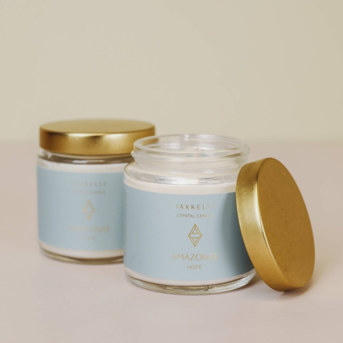 Crystal Candle - Amazonite - Hope - category:Home &amp; Decor - 