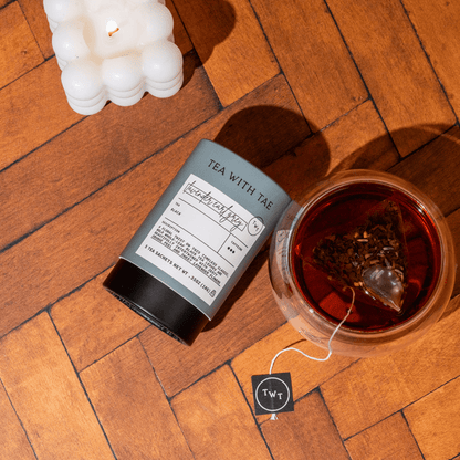 Lavender Earl Grey Black Tea — loose leaf gourmet tea, perfect for gifts for her and curated gift boxes (alternate angle)