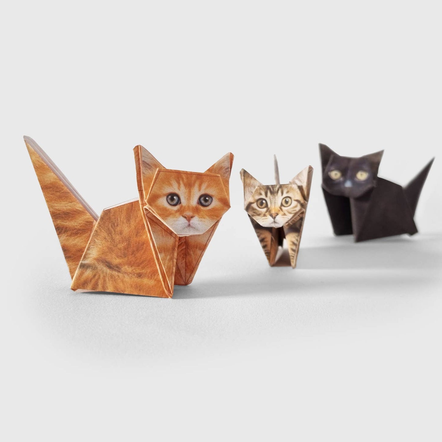 cats eco-friendly origami kit. Made  a perfect gift for cat lovers craft kit