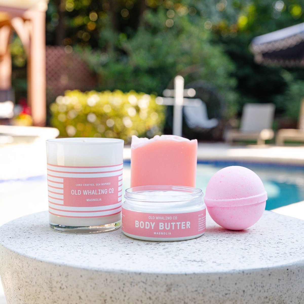 bath bomb in pink