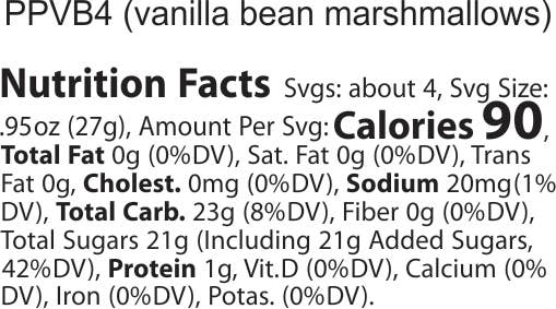Hand-Crafted Gourmet Marshmallows 3.8 oz - Vanilla Bean