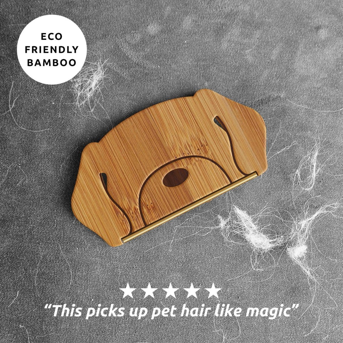 Bamboo Reusable Dog Hair Remover for dog lover