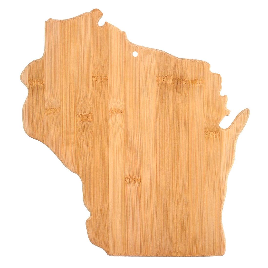 Wisconsin State-Shaped Bamboo Serving &amp; Cutting Board