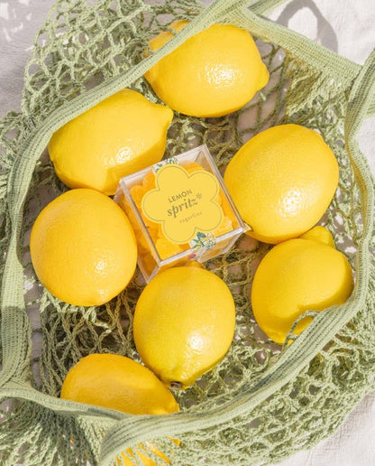 Sugarfina Lemon Spritz — boutique candy, perfect for birthday gifts, gifts for him, and curated gift boxes (detail shot)